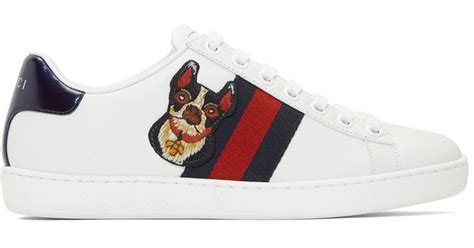 gucci ace dog sneakers